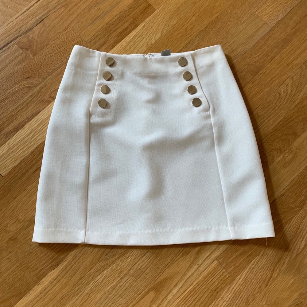 Crisp Tailored White Mini